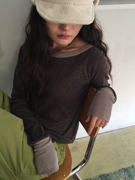 FLASH東大門㊣實拍女裝新款職業人氣25秋冬休閑時尚長袖T恤FLASH長袖T恤