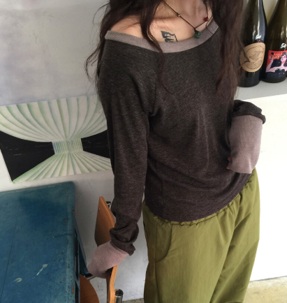 FLASH東大門㊣實拍女裝新款職業人氣25秋冬休閑時尚長袖T恤FLASH長袖T恤