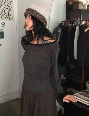 FLASH東大門㊣實拍女裝新款職業人氣25秋冬休閑時尚長袖T恤FLASH長袖T恤