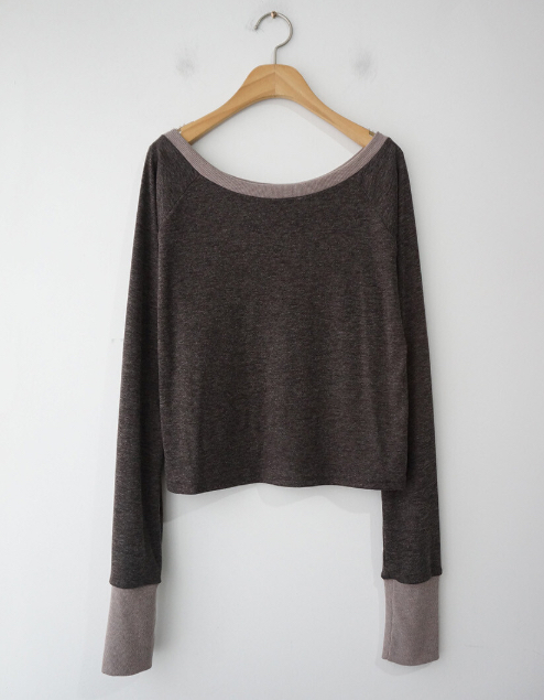 FLASH東大門㊣實拍女裝新款職業人氣25秋冬休閑時尚長袖T恤FLASH長袖T恤圖色1