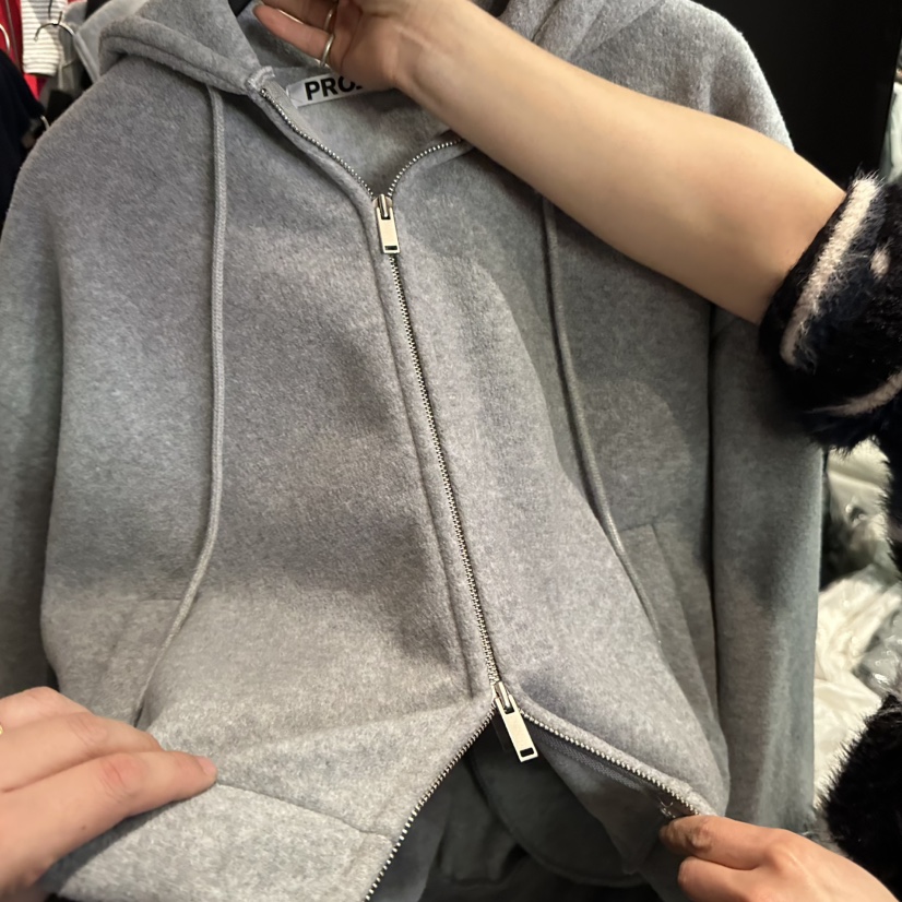 ELF-L韓國代購㊣女裝新品職業25秋冬時尚休閑推薦夾克連帽衫PROJECT ELF/ELF-L夾克