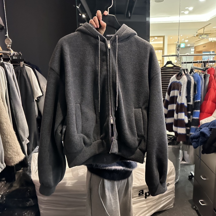 ELF-L韓國代購㊣女裝新品職業25秋冬時尚休閑推薦夾克連帽衫PROJECT ELF/ELF-L夾克圖色2