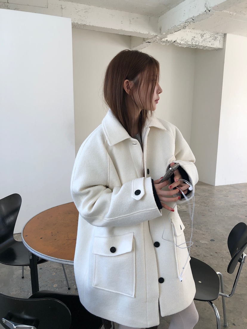 UNBOUND東大門㊣實拍女裝新品25秋冬真品職業熱賣中長款大衣UNBOUND中長款大衣