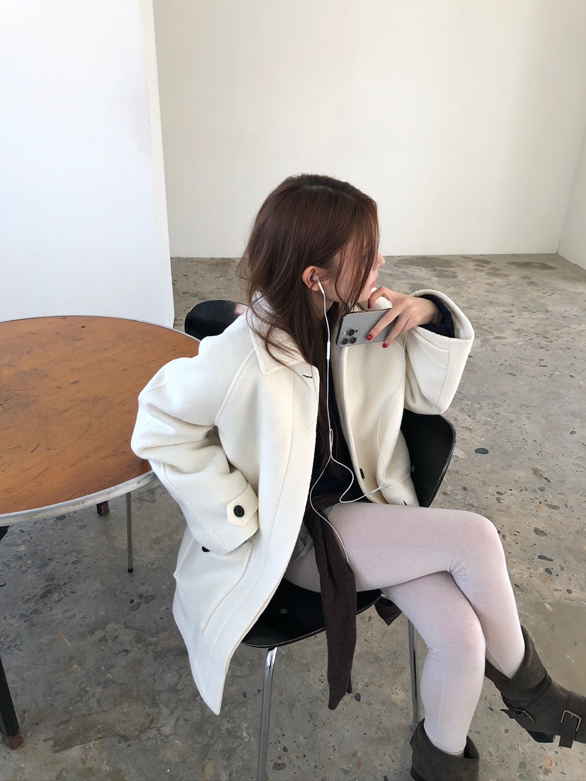 UNBOUND東大門㊣實拍女裝新品25秋冬真品職業熱賣中長款大衣UNBOUND中長款大衣