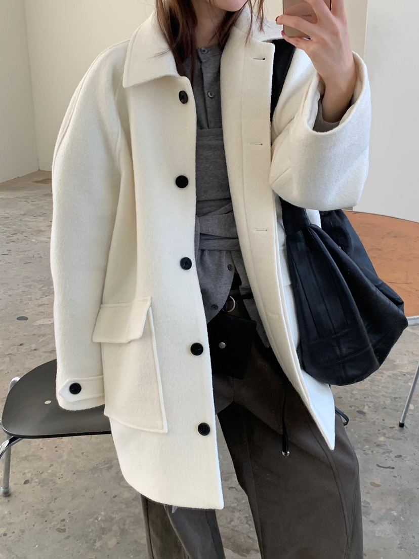 UNBOUND東大門㊣實拍女裝新品25秋冬真品職業熱賣中長款大衣UNBOUND中長款大衣