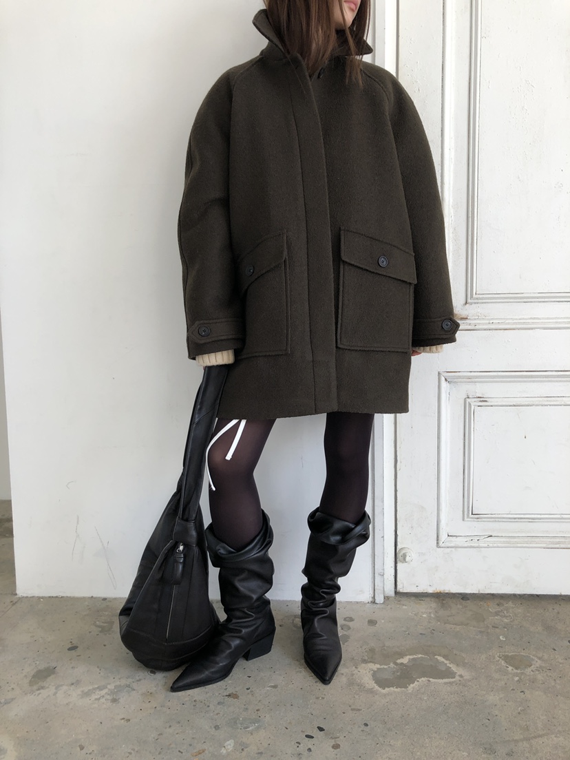 UNBOUND東大門㊣實拍女裝新品25秋冬真品職業熱賣中長款大衣UNBOUND中長款大衣