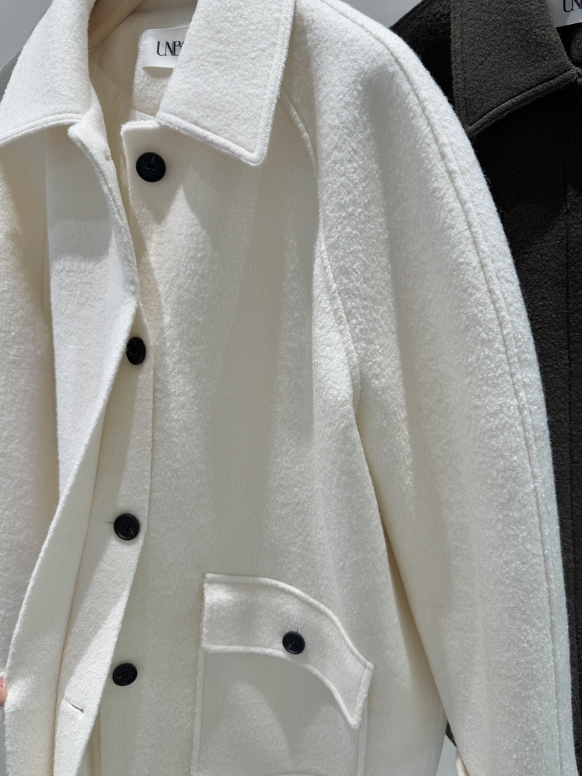 UNBOUND東大門㊣實拍女裝新品25秋冬真品職業熱賣中長款大衣UNBOUND中長款大衣