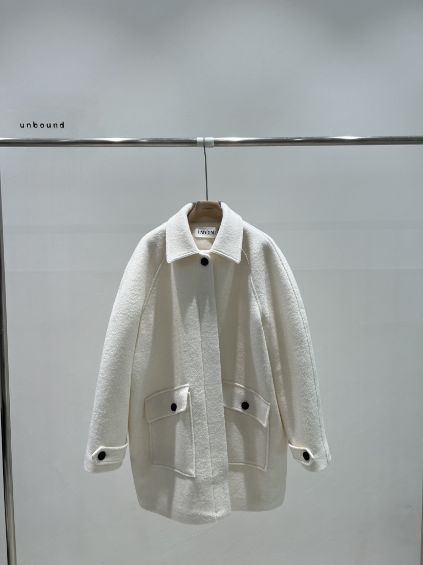 UNBOUND東大門㊣實拍女裝新品25秋冬真品職業熱賣中長款大衣UNBOUND中長款大衣圖色1