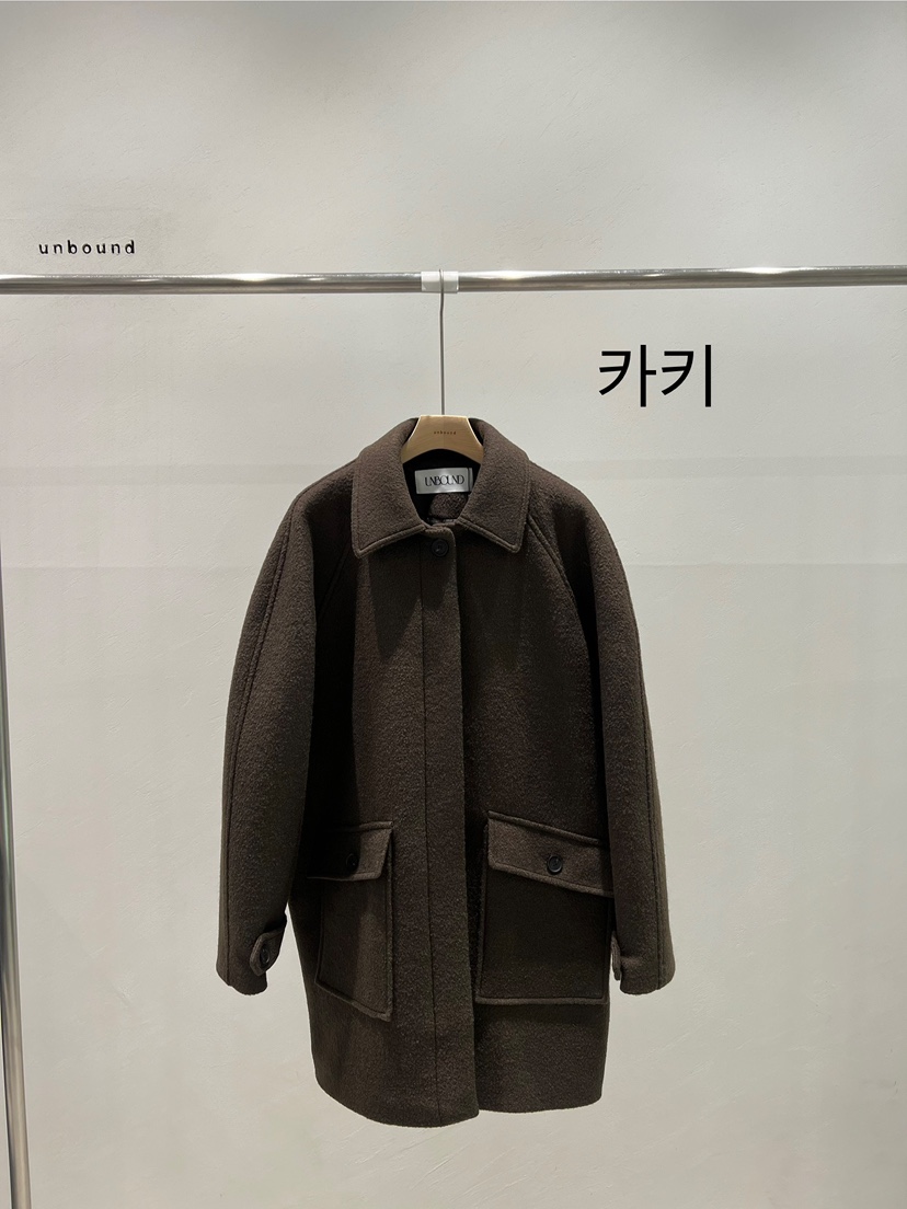 UNBOUND東大門㊣實拍女裝新品25秋冬真品職業熱賣中長款大衣UNBOUND中長款大衣圖色2