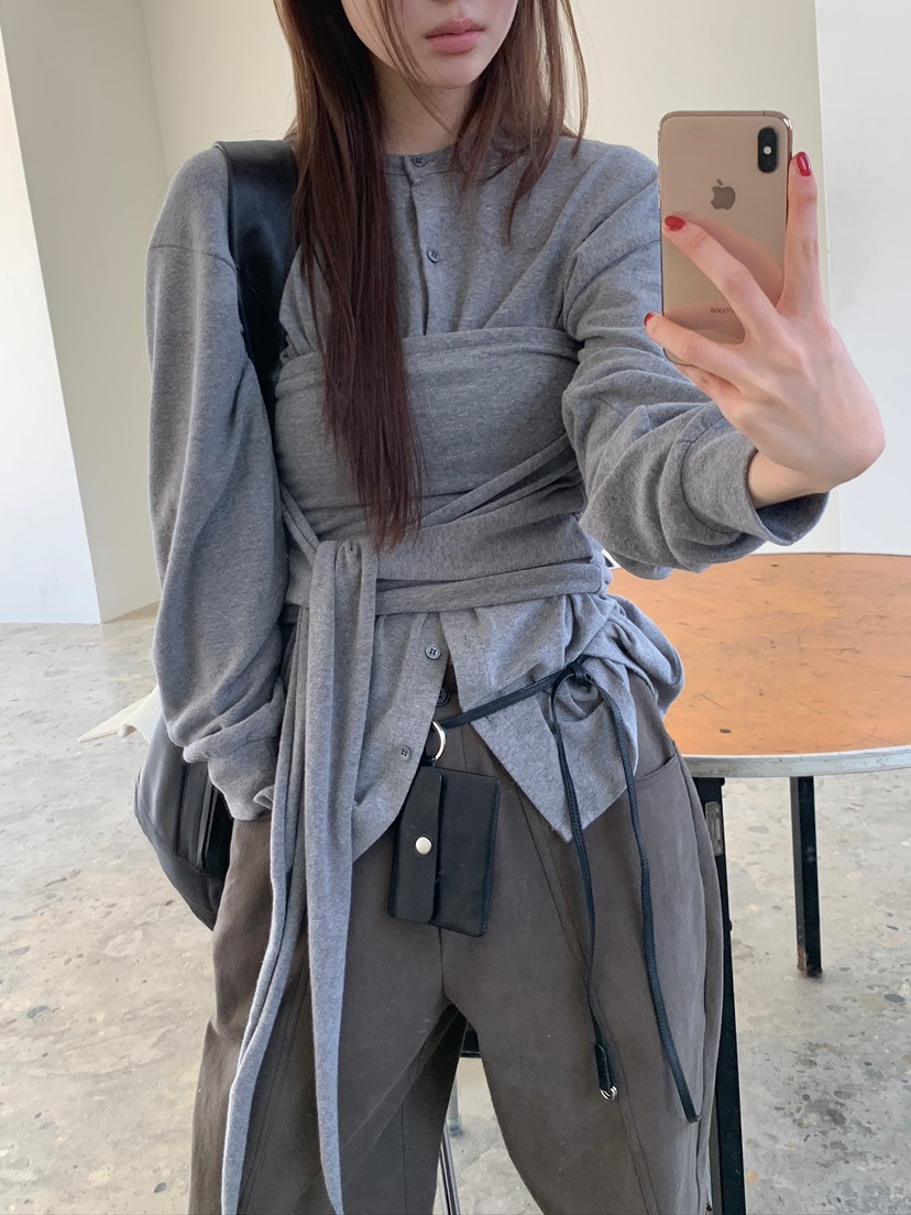 UNBOUND東大門㊣實拍女裝新款熱賣時尚真品人氣休閑長袖T恤UNBOUND長袖T恤