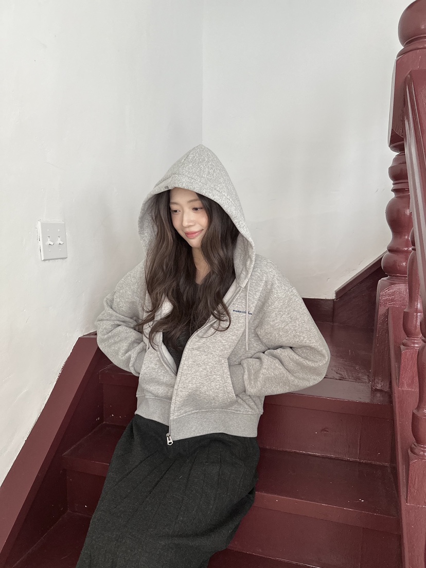 ERUME東大門㊣直郵女士新款人氣熱賣職業時尚夾克連帽衫抓絨ERUME夾克