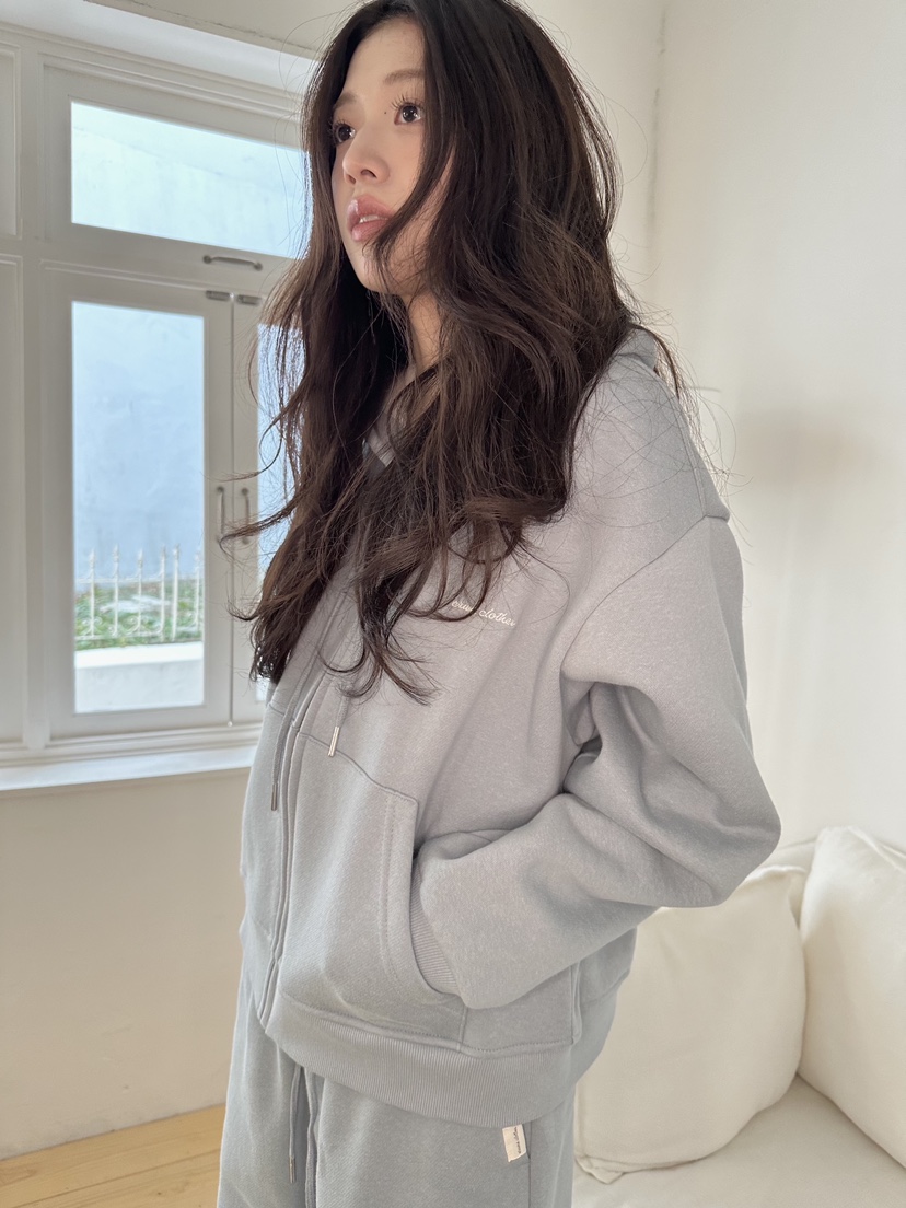 ERUME東大門㊣直郵女士新款人氣熱賣職業時尚夾克連帽衫抓絨ERUME夾克