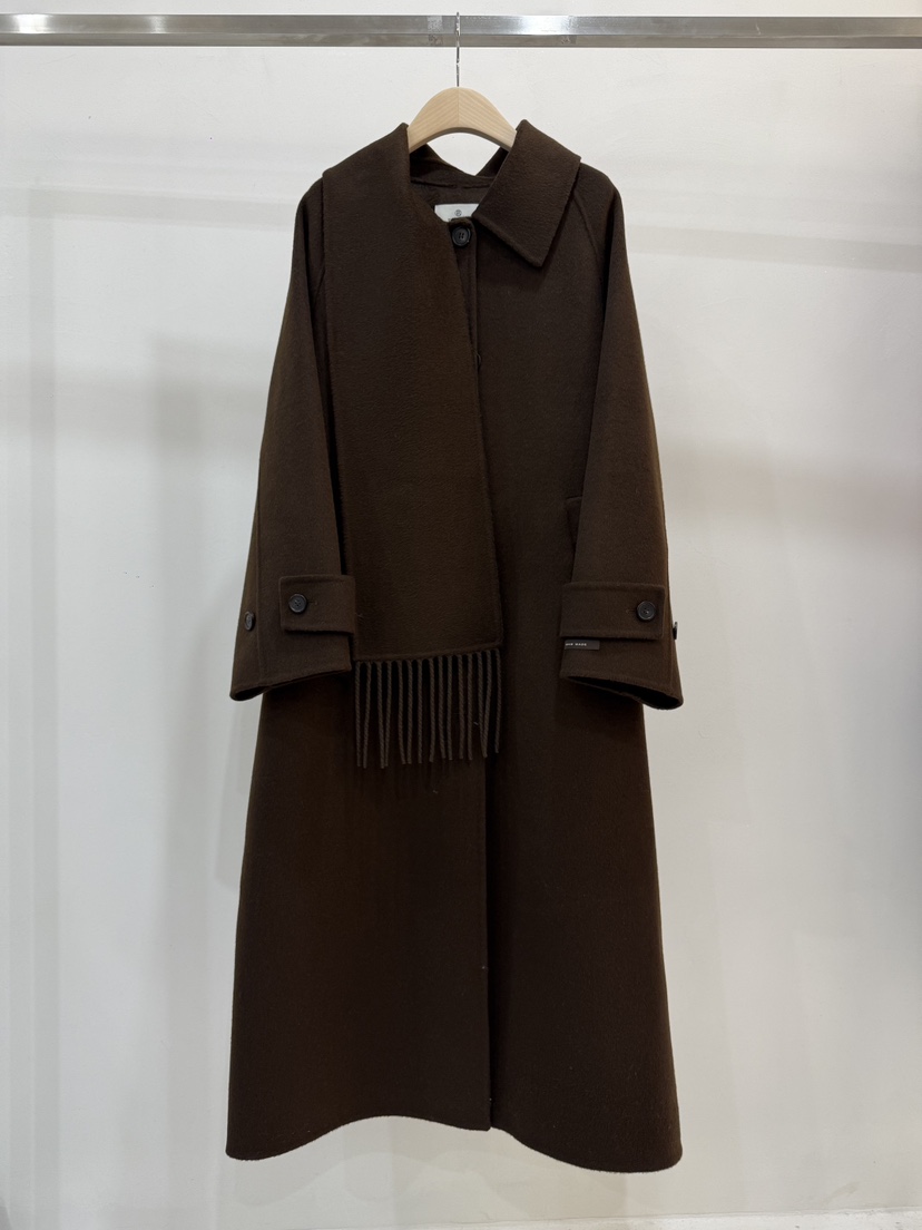 BLANC-A韓國代購㊣女士新款休閑推薦時尚真品職業中長款大衣BLANC-A中長款大衣圖色2