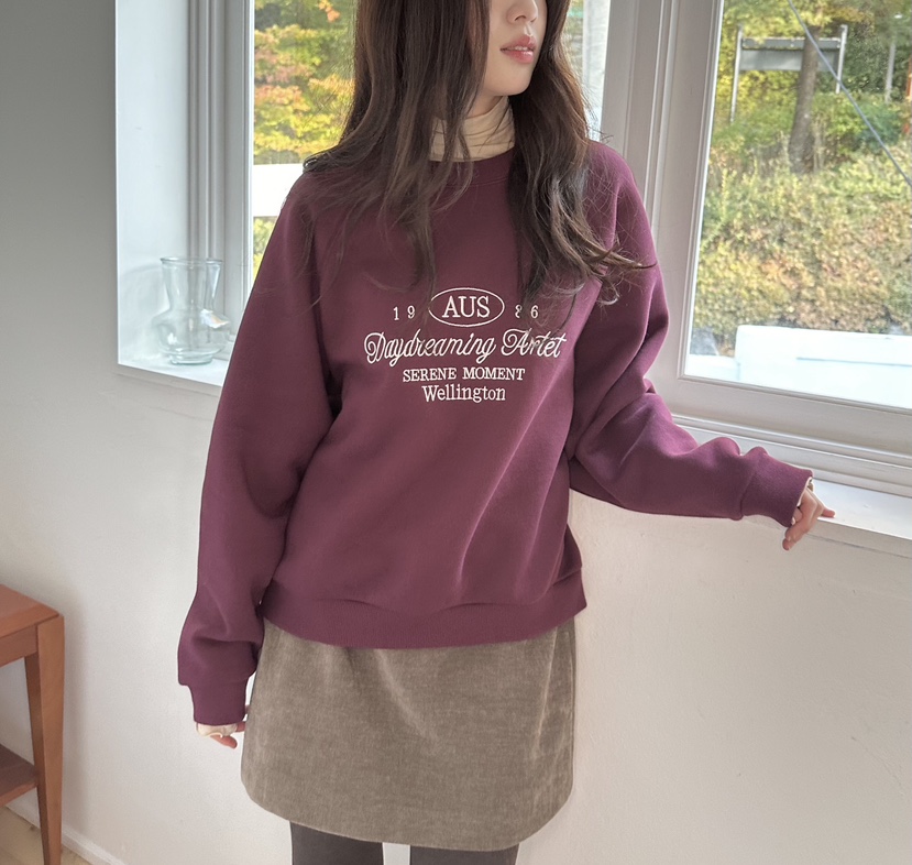 ERUME東大門㊣直郵女裝新款25秋冬推薦時尚真品休閑衛衣羊皮ERUME衛衣