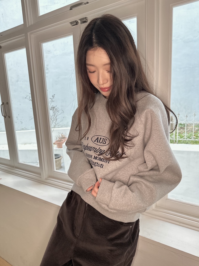 ERUME東大門㊣直郵女裝新款25秋冬推薦時尚真品休閑衛衣羊皮ERUME衛衣