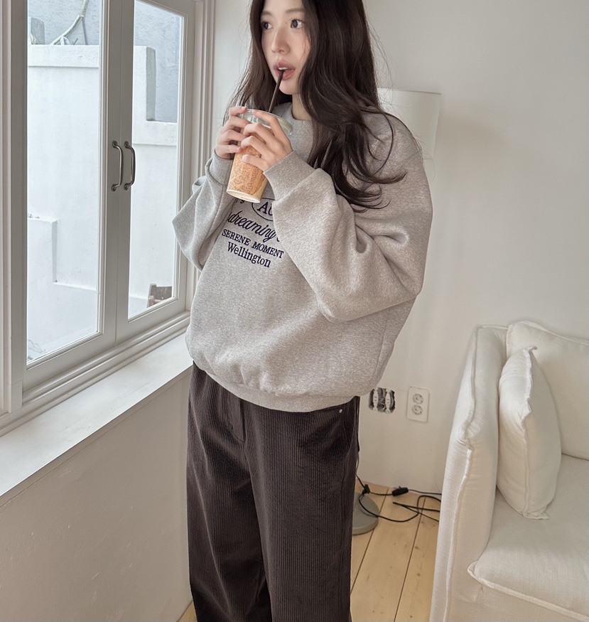 ERUME東大門㊣直郵女裝新款25秋冬推薦時尚真品休閑衛衣羊皮ERUME衛衣