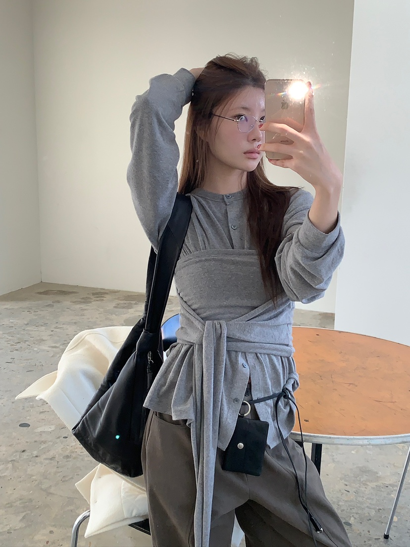 UNBOUND東大門㊣實拍女士新品休閑25秋冬時尚職業人氣吊帶背心UNBOUND吊帶/背心