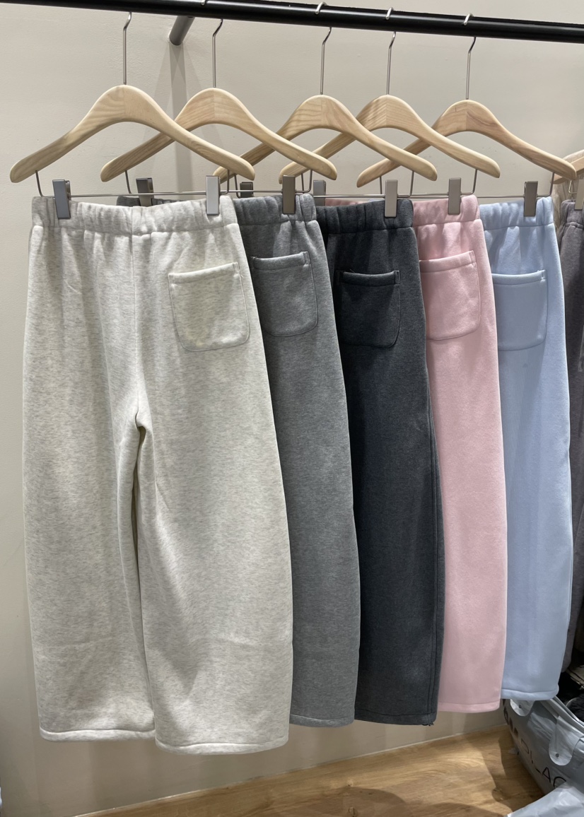 NEOUL東大門㊣代購女士新款熱賣推薦25秋冬時尚休閑褲抓絨柔軟NEOUL/ahin雙領標簽休閑褲