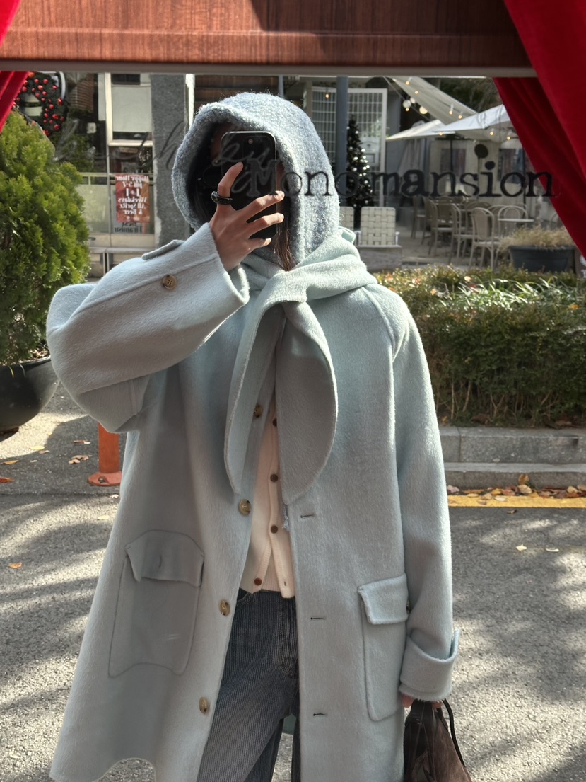 BLANC-A東大門㊣直郵女士新款時尚熱賣休閑真品中長款大衣BLANC-A中長款大衣