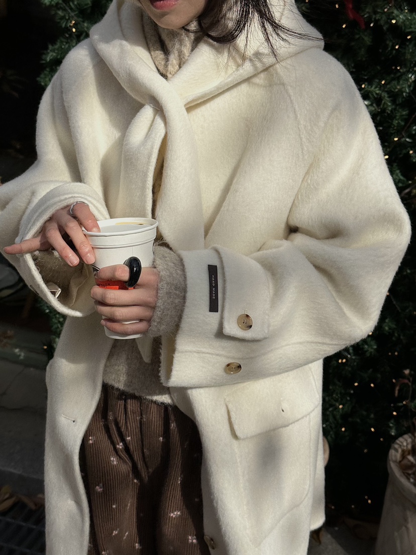 BLANC-A東大門㊣直郵女士新款時尚熱賣休閑真品中長款大衣BLANC-A中長款大衣