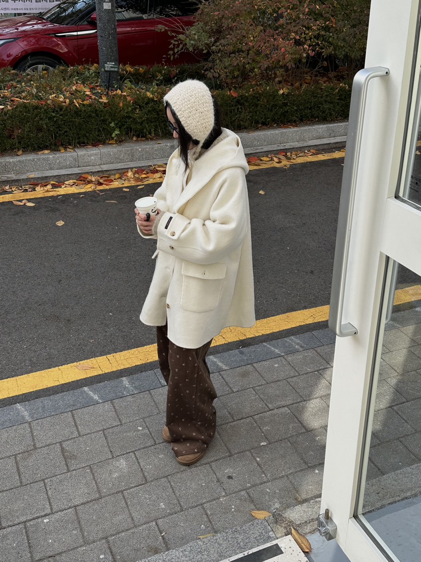 BLANC-A東大門㊣直郵女士新款時尚熱賣休閑真品中長款大衣BLANC-A中長款大衣