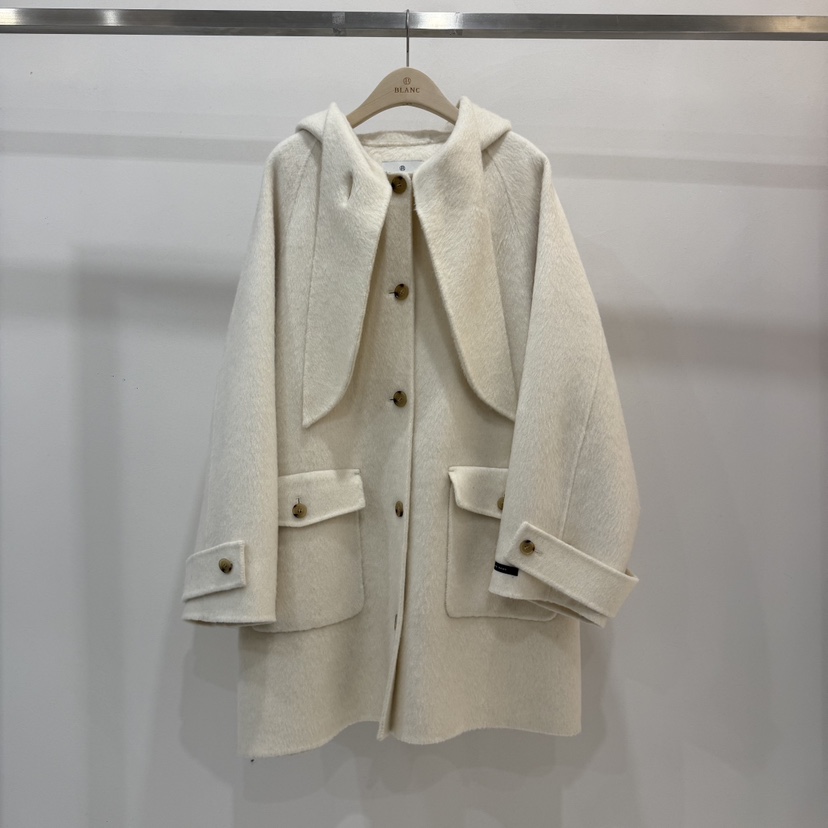 BLANC-A東大門㊣直郵女士新款時尚熱賣休閑真品中長款大衣BLANC-A中長款大衣圖色1