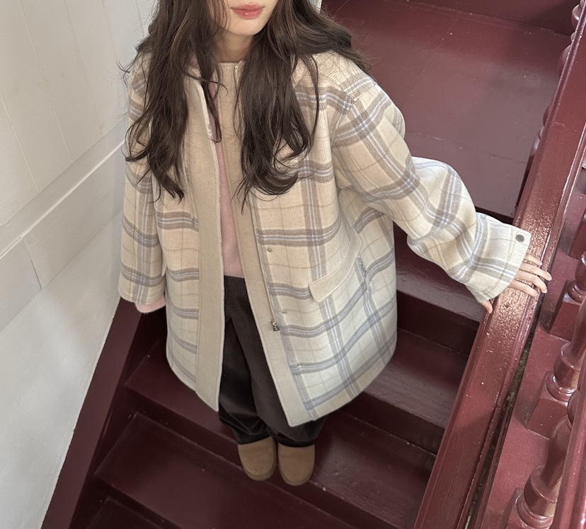 ERUME東大門㊣實拍女士新品推薦人氣真品休閑25秋冬中長款大衣ERUME中長款大衣