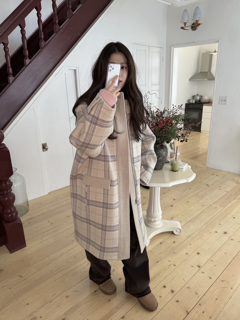 ERUME東大門㊣實拍女士新品推薦人氣真品休閑25秋冬中長款大衣ERUME中長款大衣