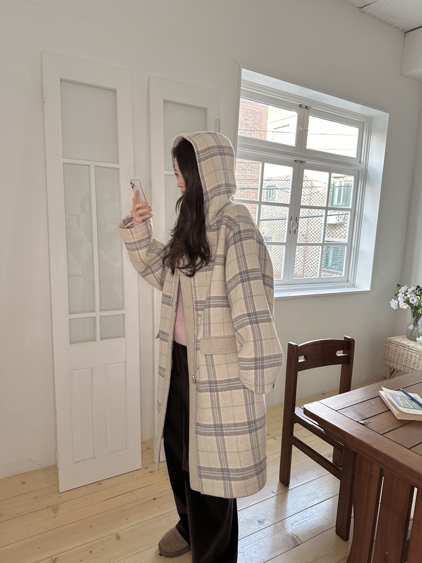 ERUME東大門㊣實拍女士新品推薦人氣真品休閑25秋冬中長款大衣ERUME中長款大衣