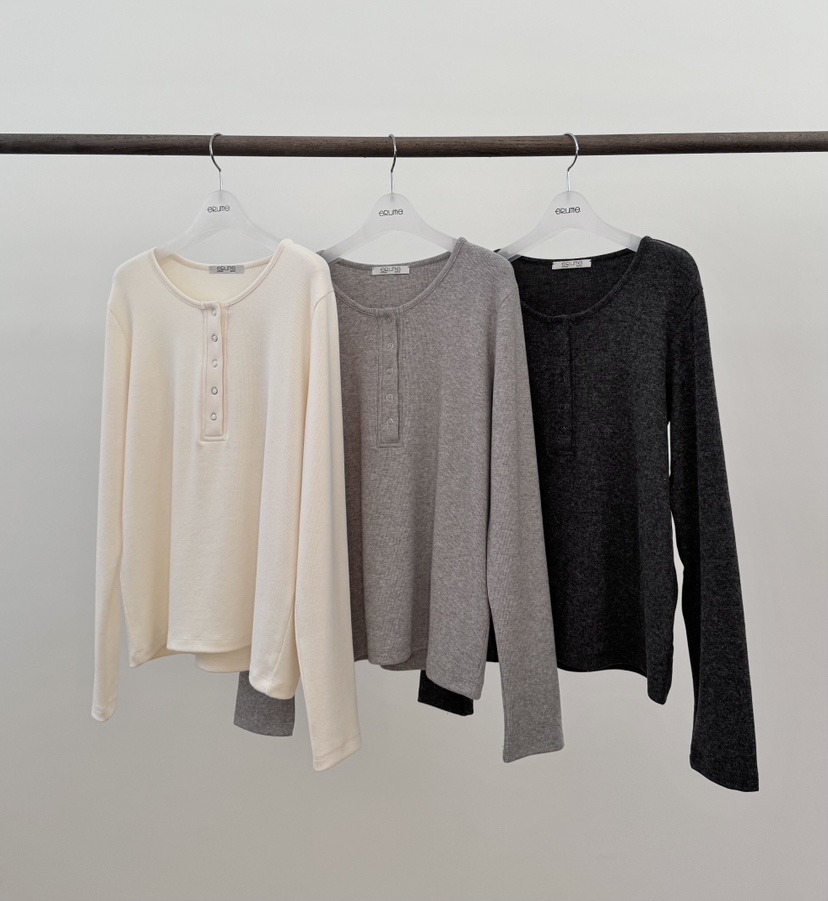 ERUME韓國直郵㊣女裝新品推薦真品人氣25秋冬職業熱賣長袖T恤ERUME長袖T恤