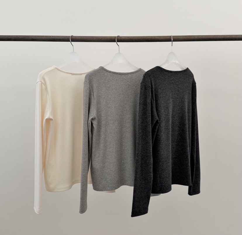 ERUME韓國直郵㊣女裝新品推薦真品人氣25秋冬職業熱賣長袖T恤ERUME長袖T恤