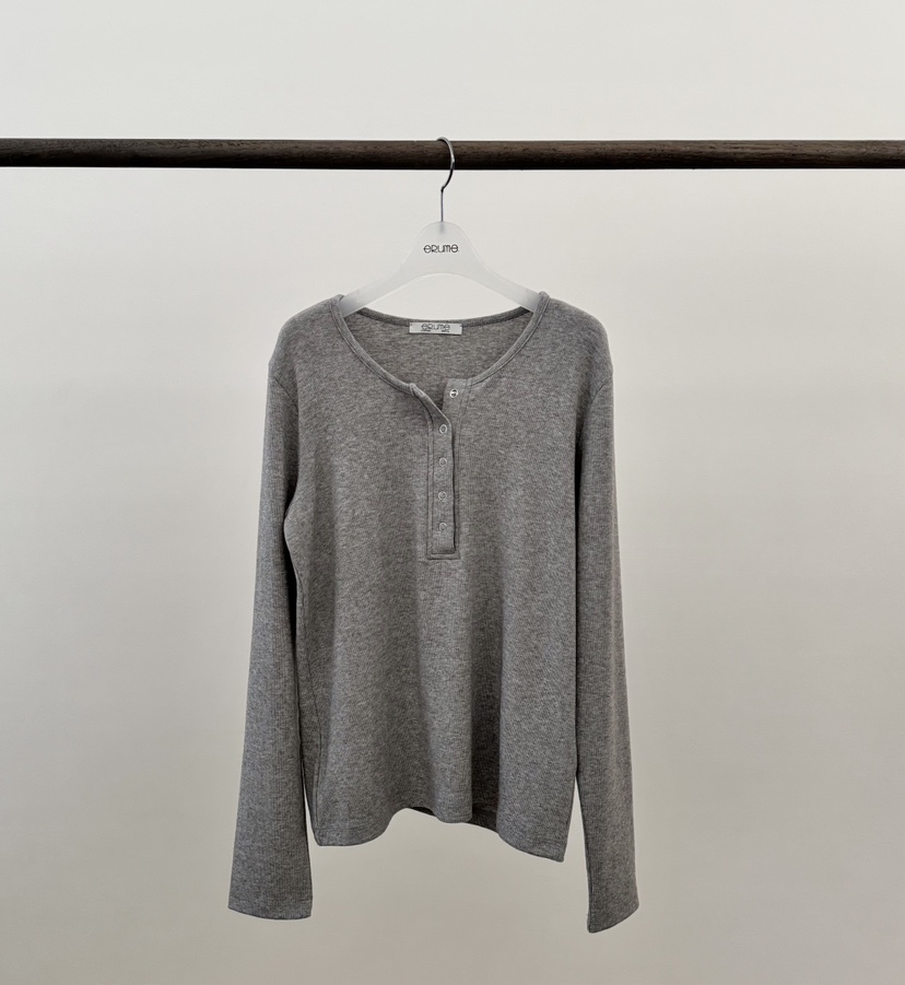 ERUME韓國直郵㊣女裝新品推薦真品人氣25秋冬職業熱賣長袖T恤ERUME長袖T恤圖色2