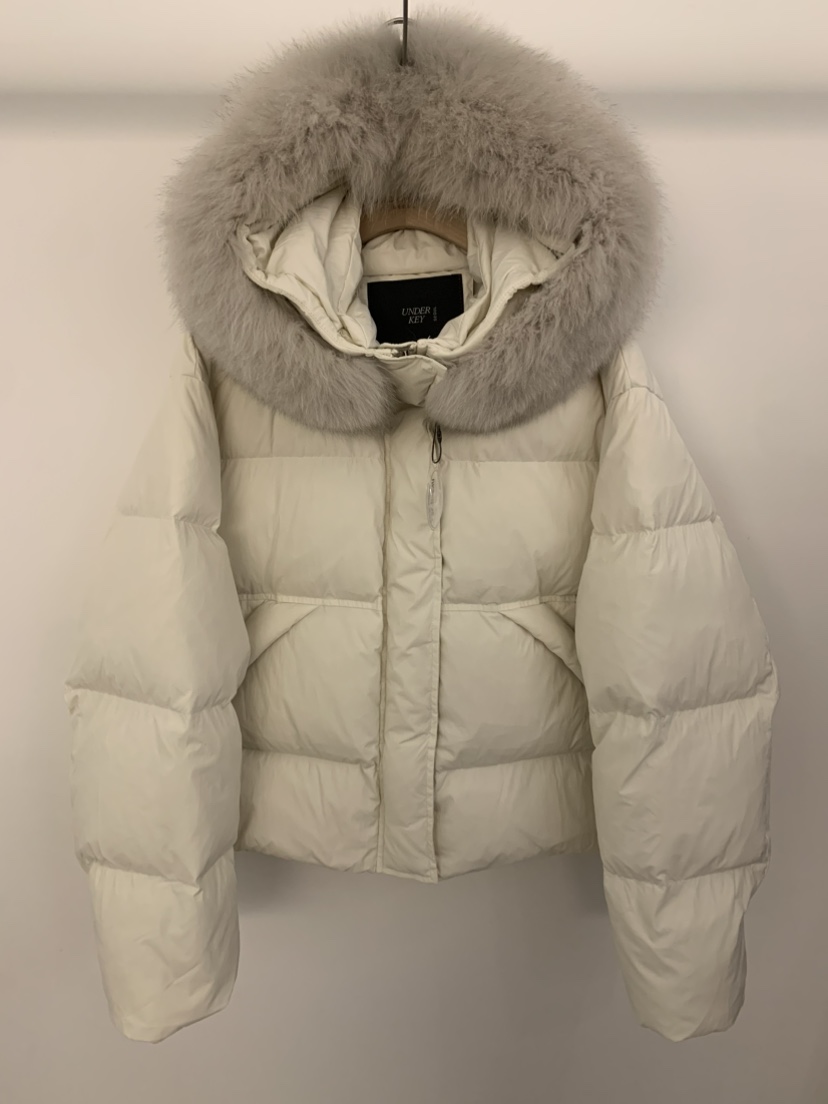 UNDER KEY韓國代購㊣女裝新款休閑真品職業25秋冬短款羽絨服UNDER KEY短款羽絨服圖色1