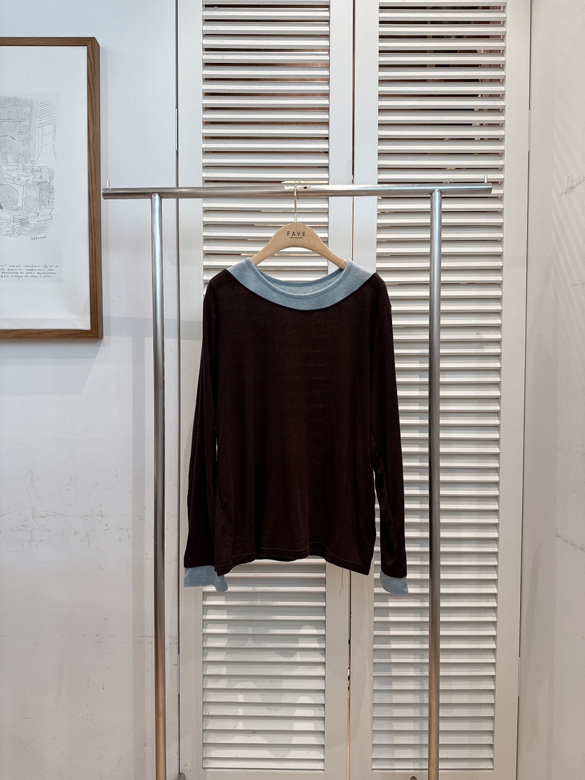 FAVE-L韓國代購㊣女士新款時尚推薦職業熱賣真品休閑長袖T恤FAVE-L長袖T恤圖色3