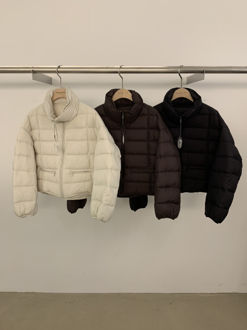 UNDER KEY韓國代購㊣女士新款25秋冬人氣短款羽絨服填充鴨絨UNDER KEY短款羽絨服