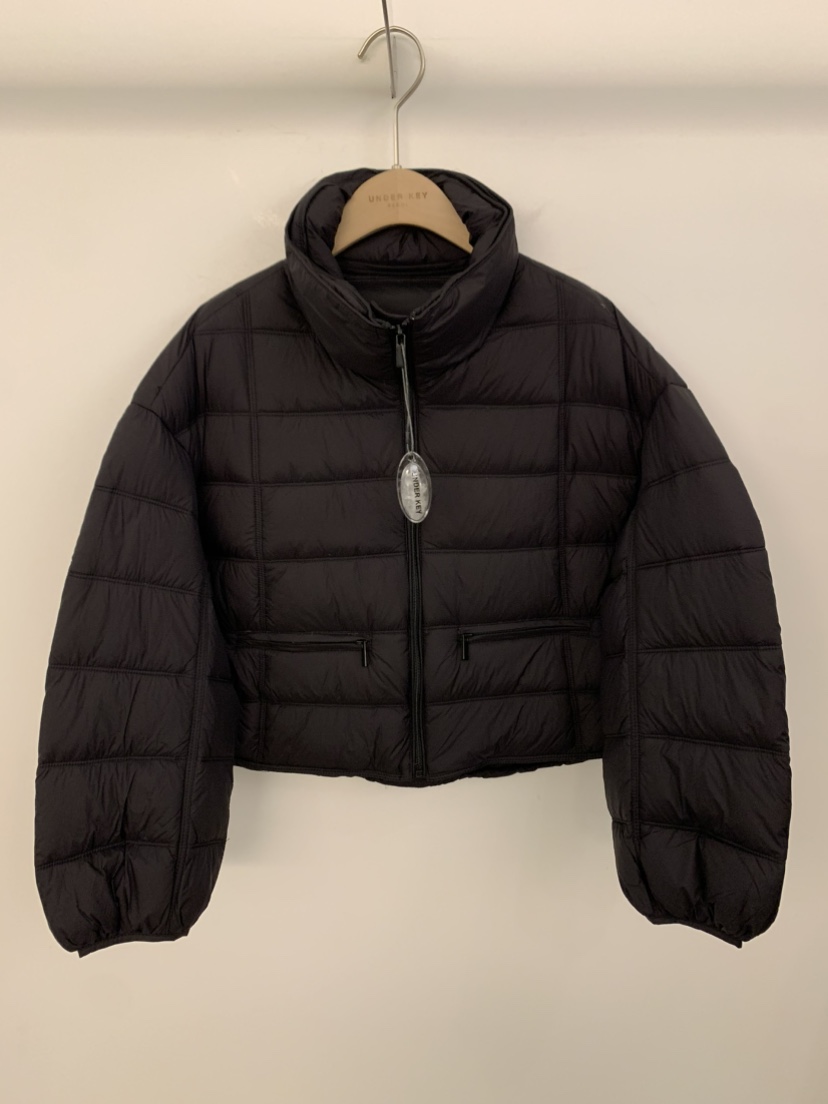 UNDER KEY韓國代購㊣女士新款25秋冬人氣短款羽絨服填充鴨絨UNDER KEY短款羽絨服圖色3