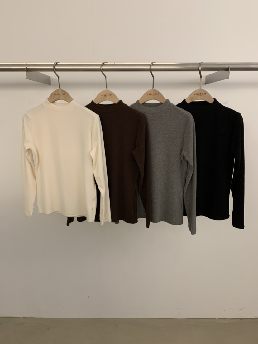 UNDER KEY東大門㊣代購女裝新品熱賣25秋冬職業時尚長袖T恤UNDER KEY長袖T恤