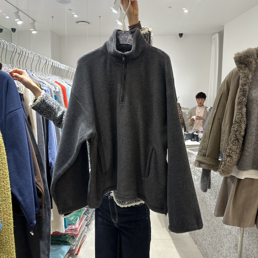 NEROLI 36韓國代購㊣女士新款推薦人氣休閑職業熱賣時尚衛衣NEROLI 36衛衣圖色1灰色