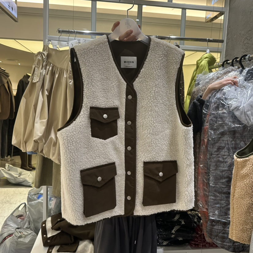 MIXXIN東大門㊣代購女士新品推薦25秋冬人氣時尚真品熱賣馬甲MIXXIN馬甲圖色1