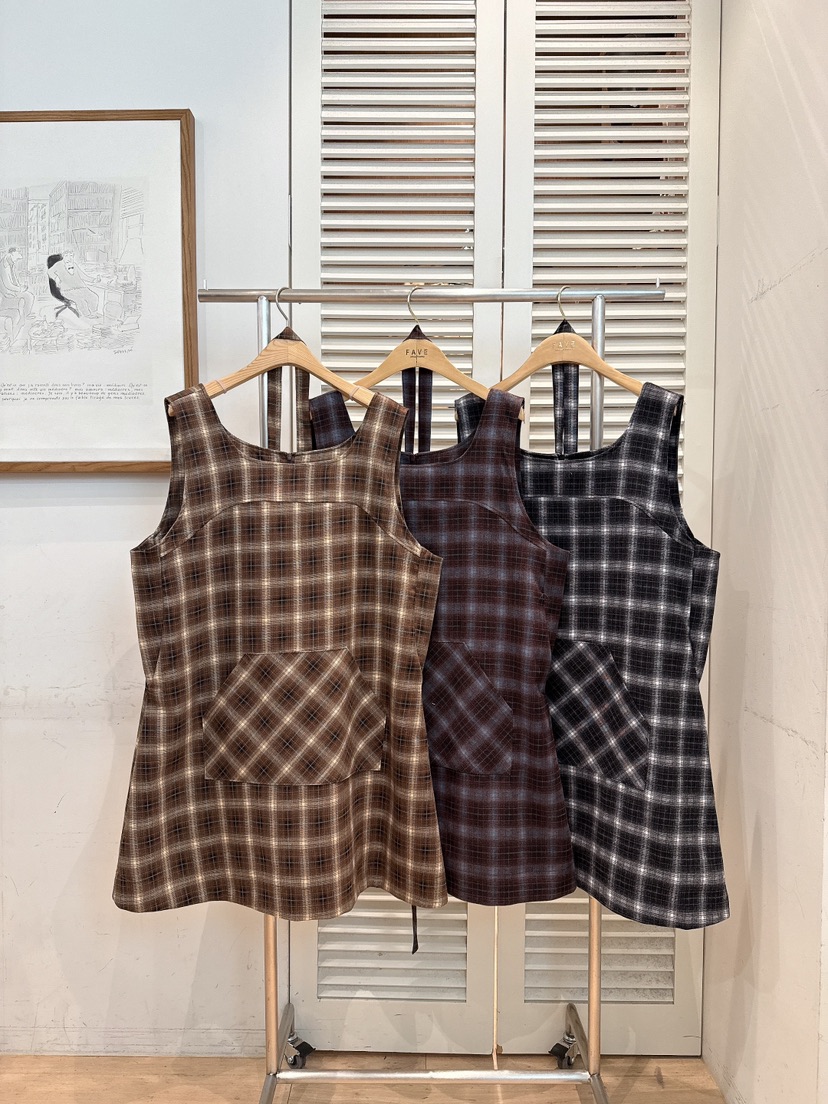 FAVE-L東大門㊣實拍女裝新款推薦熱賣25秋冬真品連衣裙含腰帶FAVE-L連衣裙