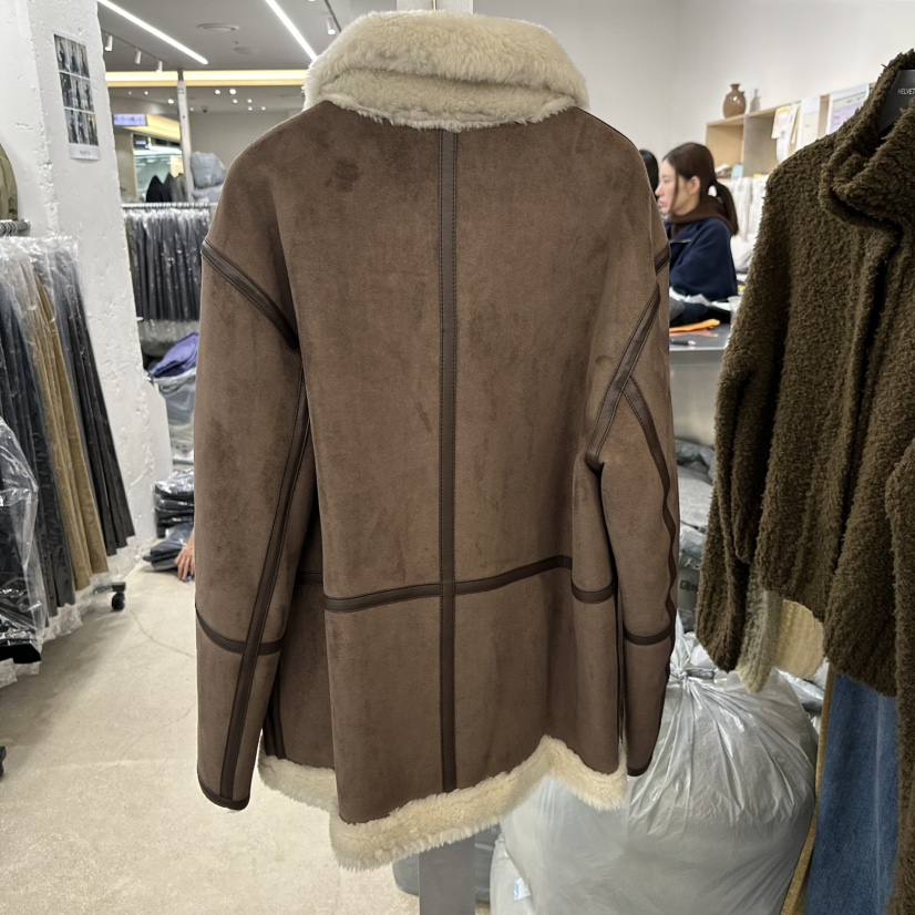 HELVETICA東大門㊣實拍女裝新款職業人氣熱賣真品夾克羊毛絨HELVETICA夾克