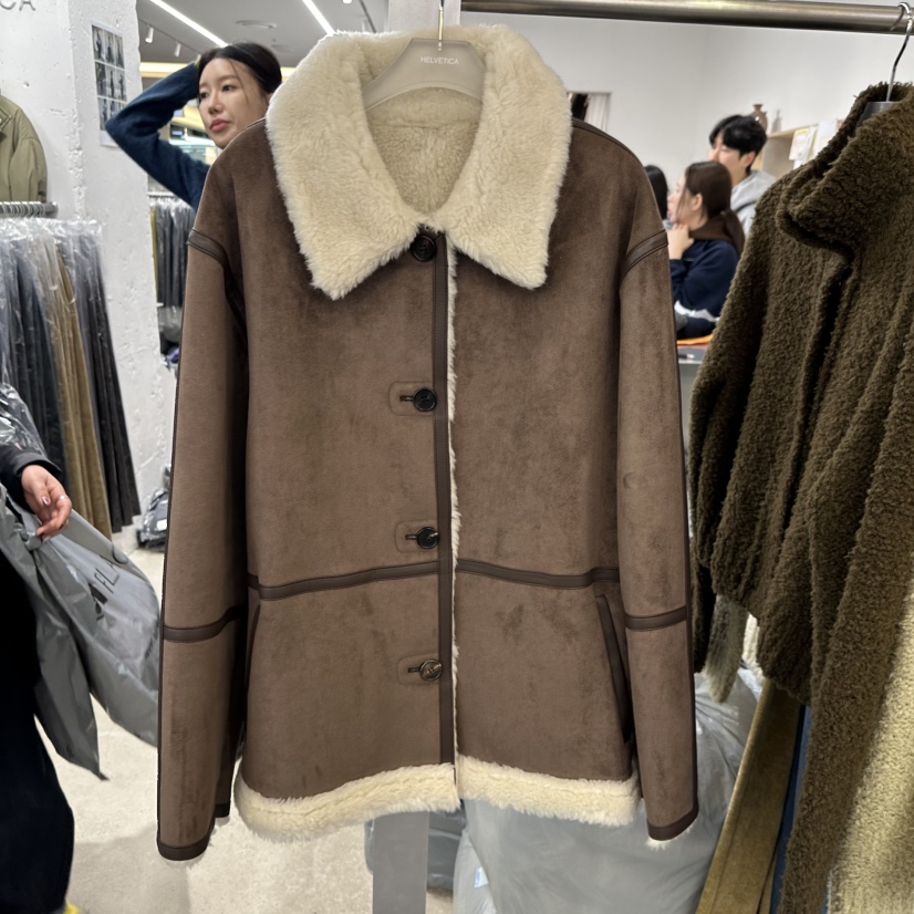 HELVETICA東大門㊣實拍女裝新款職業人氣熱賣真品夾克羊毛絨HELVETICA夾克圖色1