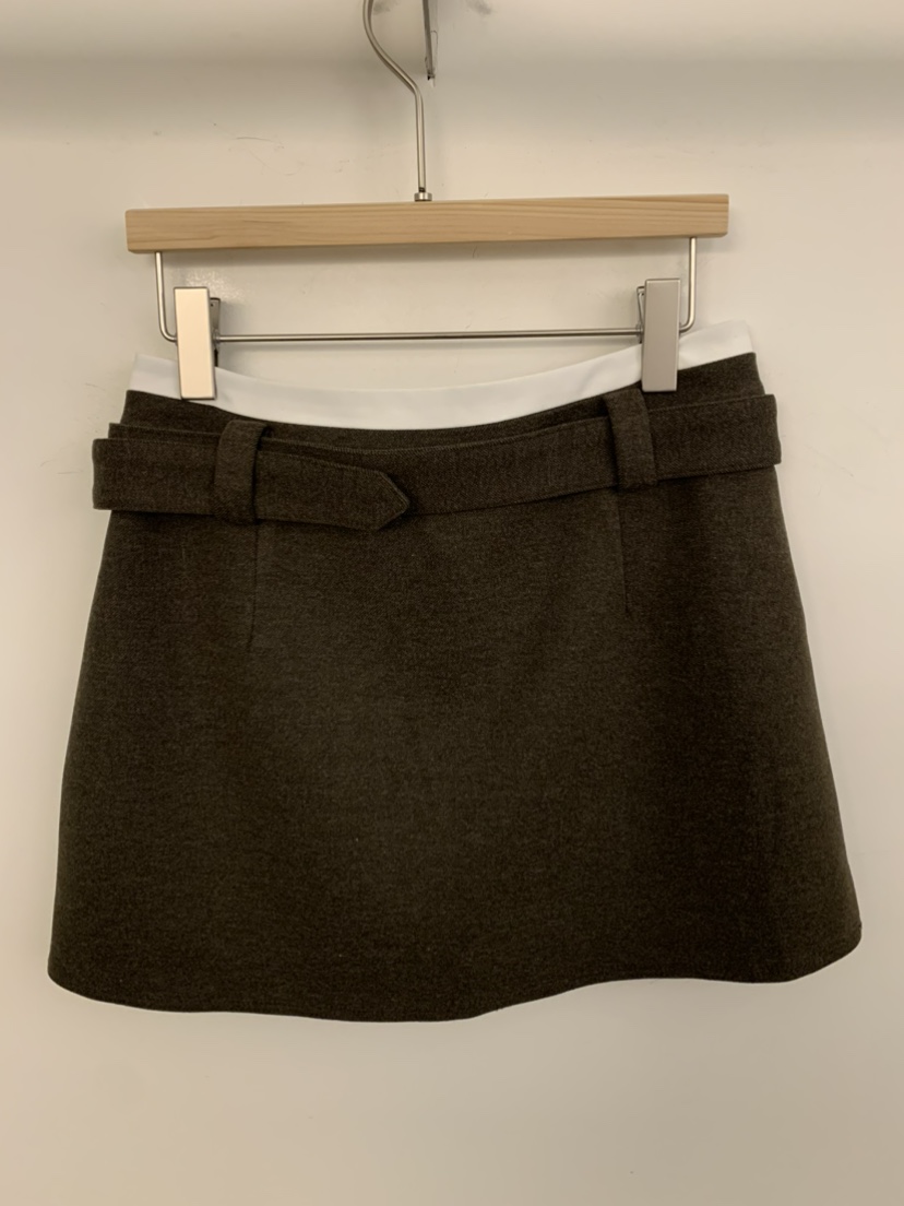 UNDER KEY東大門㊣直郵女裝新品熱賣時尚職業人氣裙褲含腰帶UNDER KEY裙褲