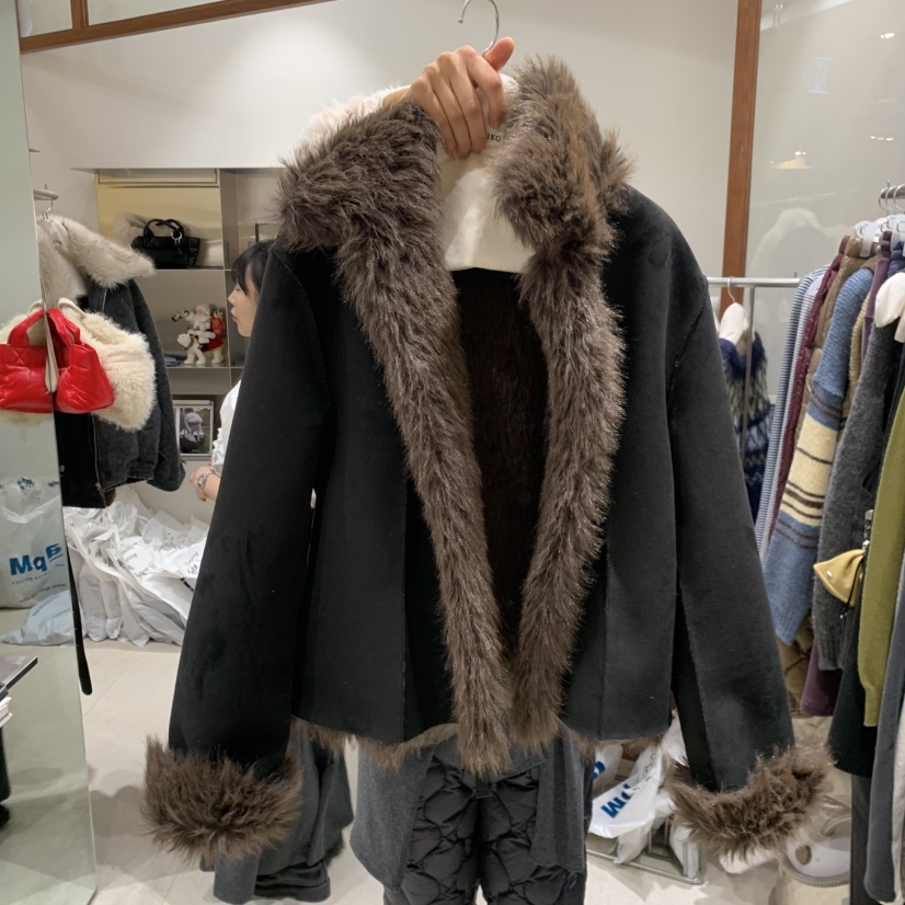 TEMPTING東大門㊣代購女裝新品25秋冬推薦職業休閑夾克兩面TEMPTING夾克圖色2