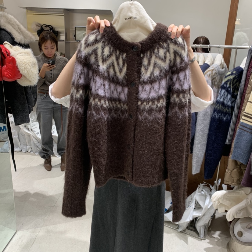 TEMPTING韓國代購㊣女士新款推薦25秋冬真品熱賣人氣時尚毛衣TEMPTING毛衣圖色2