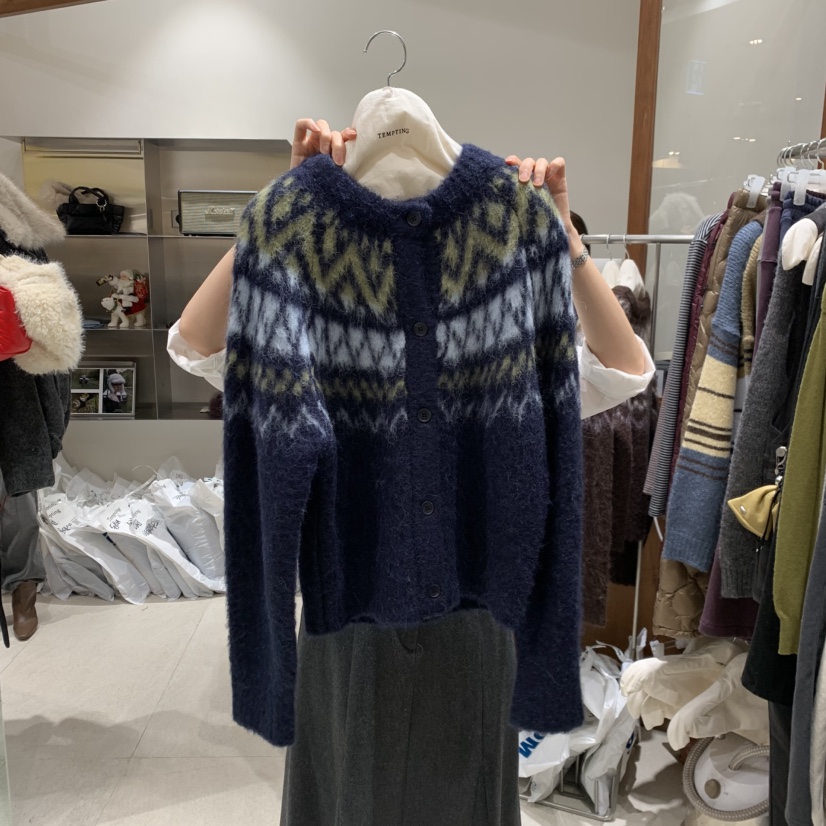 TEMPTING韓國代購㊣女士新款推薦25秋冬真品熱賣人氣時尚毛衣TEMPTING毛衣圖色3