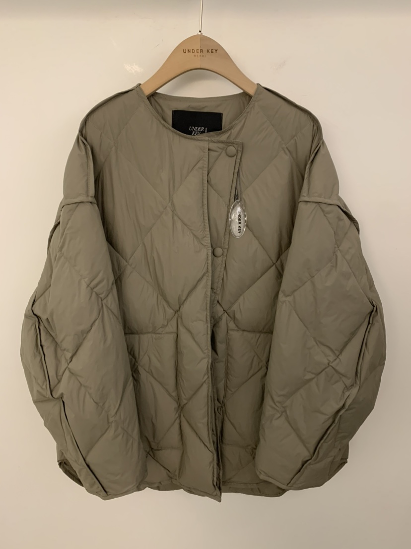 UNDER KEY韓國直郵㊣女裝新品推薦時尚人氣短款羽絨服加絨鴨UNDER KEY短款羽絨服圖色1