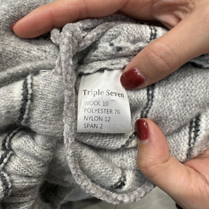 TRIPLE SEVEN東大門㊣實拍女士新品推薦職業熱賣針織衫紐扣TRIPLE SEVEN針織衫