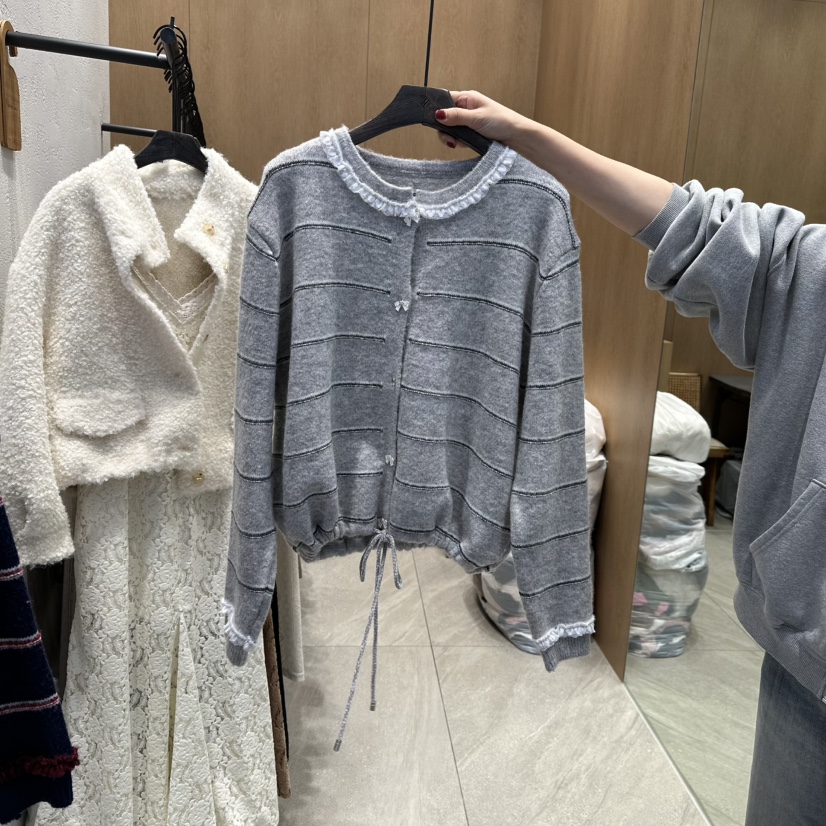 TRIPLE SEVEN東大門㊣實拍女士新品推薦職業熱賣針織衫紐扣TRIPLE SEVEN針織衫圖色2