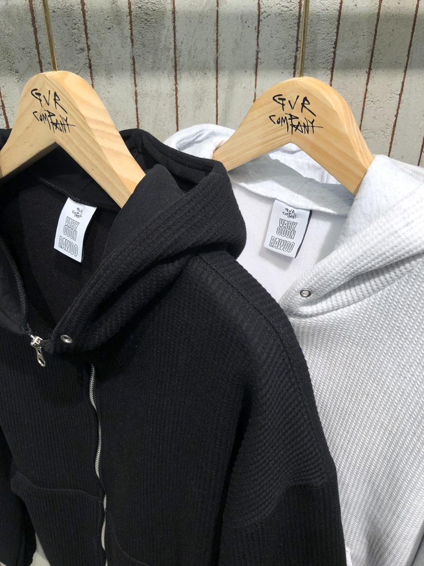 RAWOO韓國直郵㊣女士新品真品人氣熱賣夾克連帽拉鏈衫華夫格GVR-RAWOO夾克